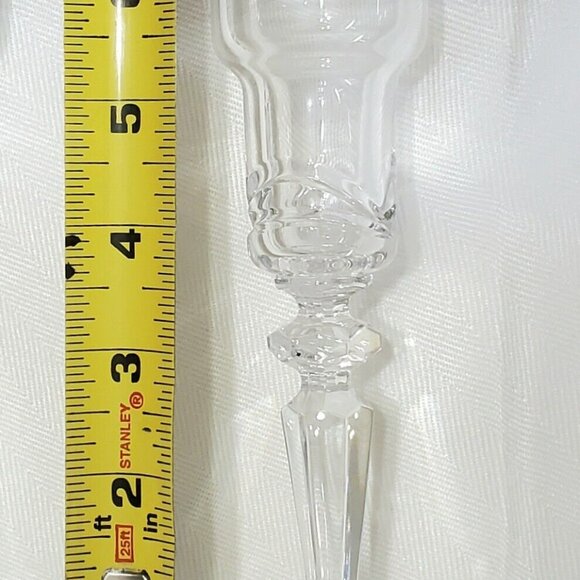 3 Marquis by Waterford Crystal Candlestick Holder Taper Candle Glass CALAIS 6" - Picture 15 of 16